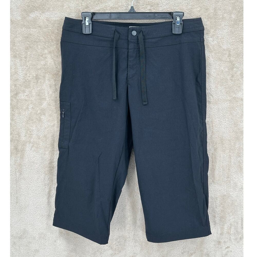 Gander Mountain Guide Series Pants Womens 10 Black Capris Crop Stretch Fishing